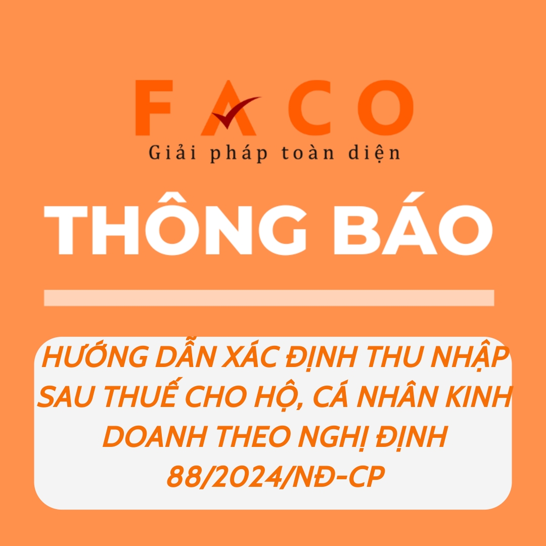 Xác định thu nhập sau thuế cho hộ kinh doanh theo Nghị định 88/2024/NĐ-CP